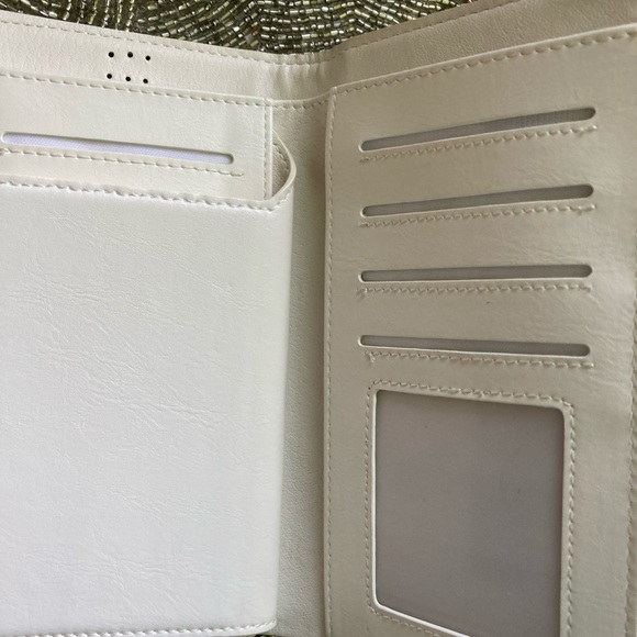 New Ivory Smart Phone Case / ID Wallet Ivory Cream - Picture 4 of 6